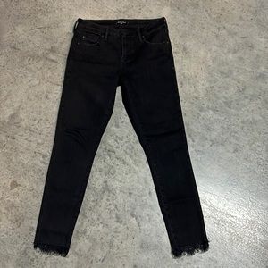 Dear John Black Lace Ankle Skinny Jeans